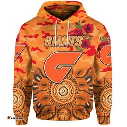 greater western sydney giants anzac zip up and pullover hoodie indigenous vibes