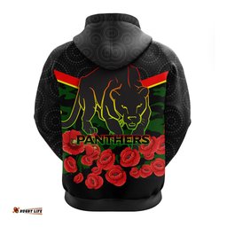 panthers anzac day hoodie indigenous art