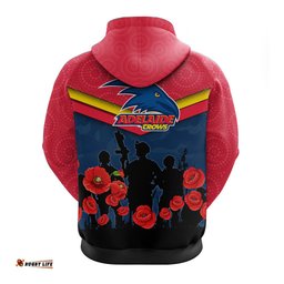 adelaide crows anzac day hoodie indigenous art