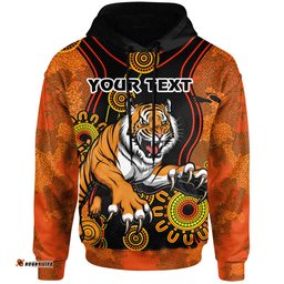 tigers rugby hoodie custom indigenous tigers hoodie ver2 rlt13