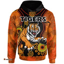 tigers rugby hoodie custom indigenous tigers hoodie ver2 rlt13