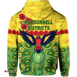 macdonnell districts anzac zip up and pullover hoodie indigenous vibes