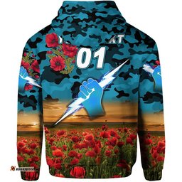 custom personalised port adelaide power anzac zip up and pullover hoodie poppy vibes