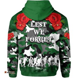 anzac day hoodie rabbitohs army style