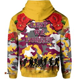 anzac day hoodie broncos army style no2