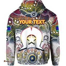 custom personalised crows australian football torres strait islanders mix aboriginal hoodie