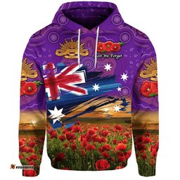 custom personalised australia aboriginal anzac zip up and pullover hoodie poppy vibes purple
