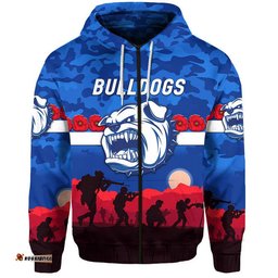 custom personalised western bulldogs anzac zip up and pullover hoodie simple style