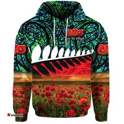 new zealand maori anzac zip up and pullover hoodie poppy vibes turquoise