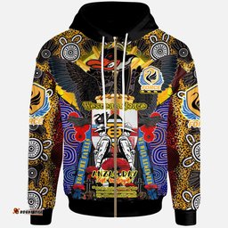 force rugby custom hoodie remembrance western force with black swan aboriginal patterns and poppy flower