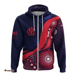 personalised melbourne dees aboriginal hoodie demons spirit