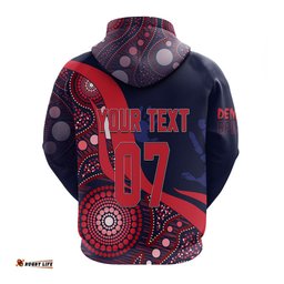 personalised melbourne dees aboriginal hoodie demons spirit