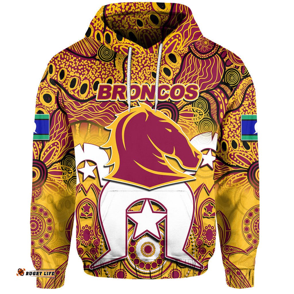 custom personalised broncos torres strait islanders mix aboriginal hoodie