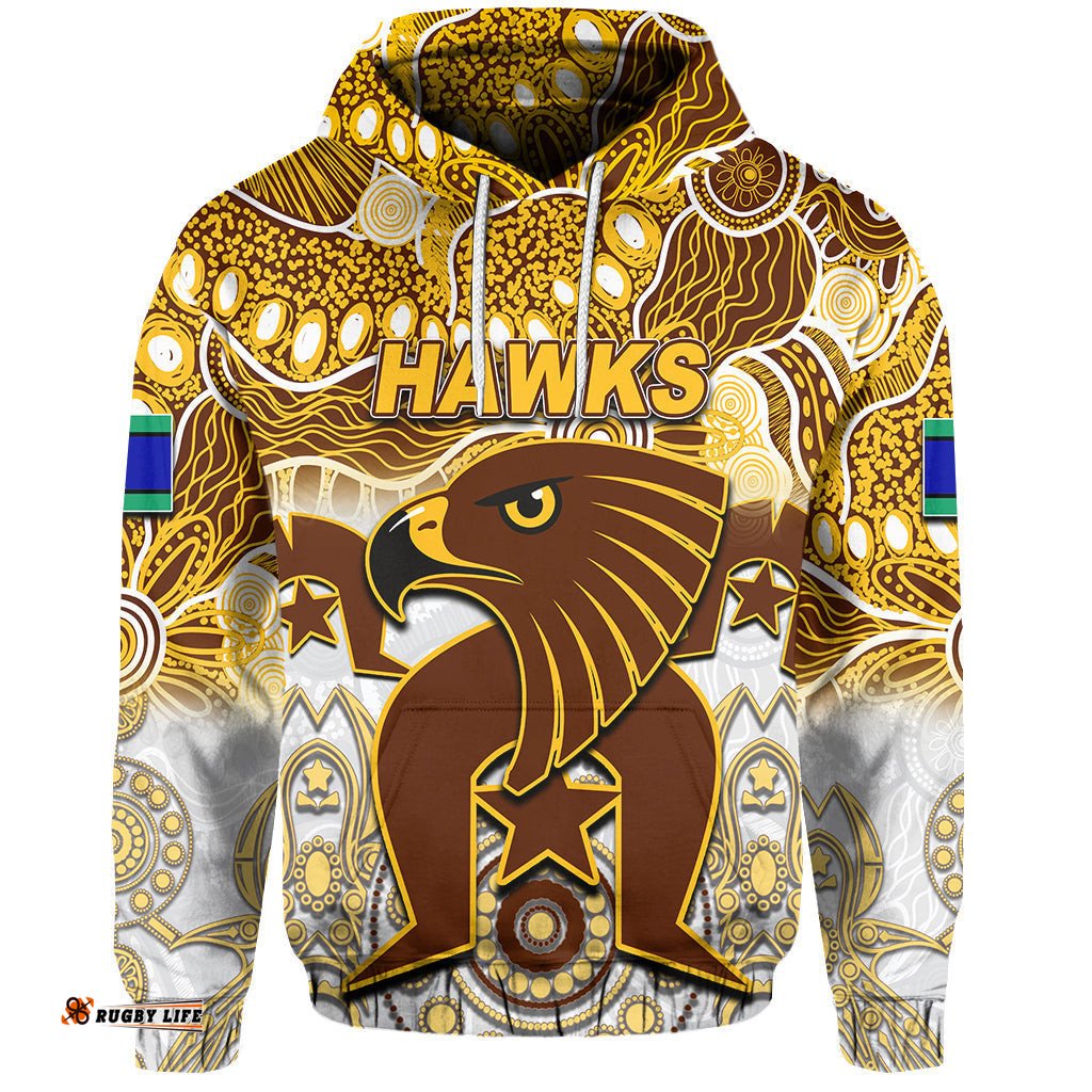 custom personalised hawks australian football torres strait islanders mix aboriginal hoodie