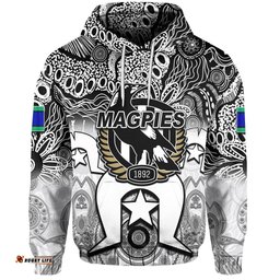 custom personalised magpies australian football torres strait islanders mix aboriginal hoodie