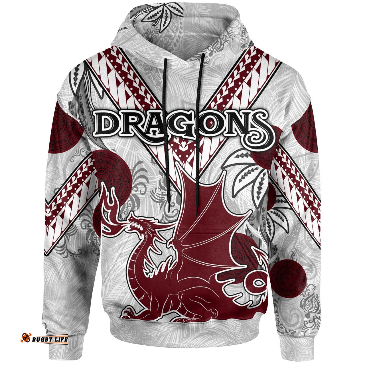 stgeorge rugby hoodie custom polynesian st george hoodie rlt13