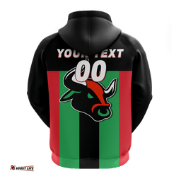 custom personalised harvey bulls football hoodie