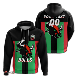 custom personalised harvey bulls football hoodie