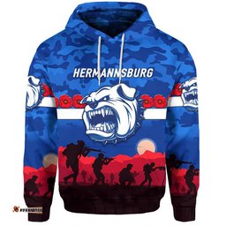 custom personalised hermannsburg western aranda bulldogs football club anzac zip up and pullover hoodie simple style