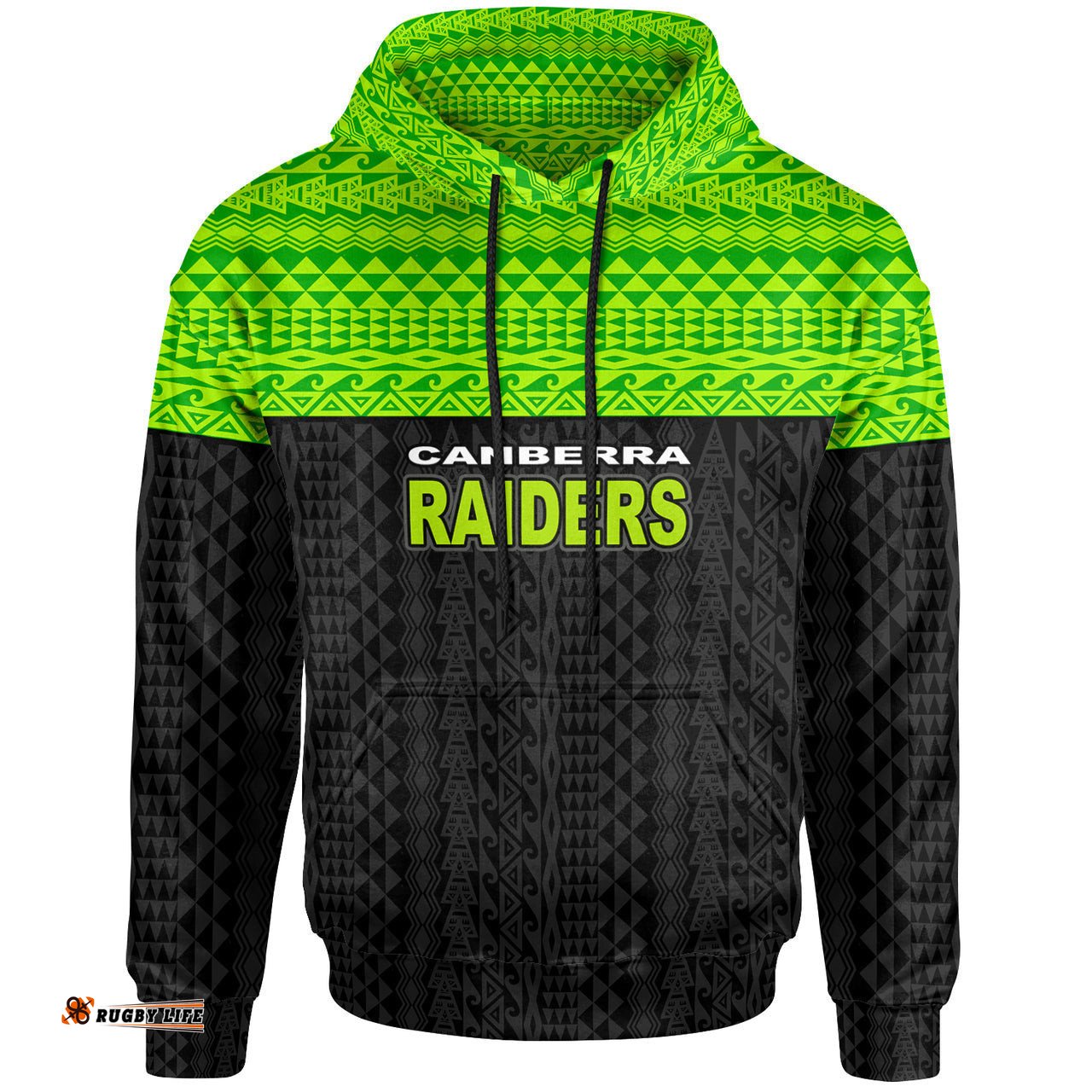 raiders rugby hoodie polynesian raiders