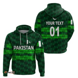 custom personalised pakistan cricket hoodie pak shaheens unique dark green