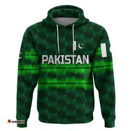 custom personalised pakistan cricket hoodie pak shaheens unique dark green