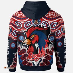 roosters rugby "easts to win" hoodie custom indigenous sydney roosters with aboriginal patterns