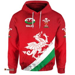 custom personalised wales rugby hoodie welsh cymru vibes