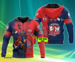 sydney roosters nrl personalized custom 3d hoodie 04