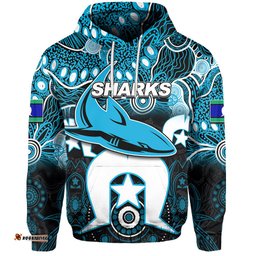 custom personalised sharks torres strait islanders mix aboriginal hoodie