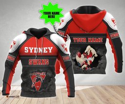 personalized sydney swans 3d hoodie afl 3d hoodie broken wall