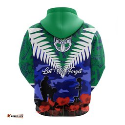 new zealand warriors rugby hoodie anzac day maori mix camouflage