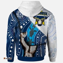 cowboys rugby aboriginal custom patronage hoodie north queensland cowboys bloods in my veins home and away