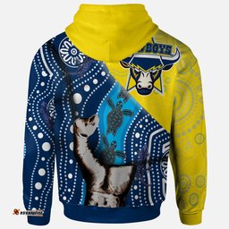 cowboys rugby aboriginal custom patronage hoodie north queensland cowboys bloods in my veins home and away