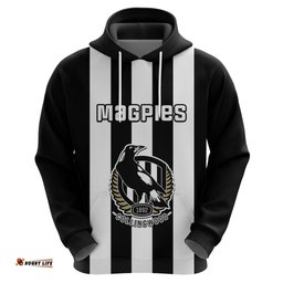 collingwood football hoodie go magpies sporty style