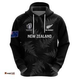 personalised new zealand silver fern rugby hoodie go aotearoa world cup