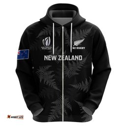personalised new zealand silver fern rugby hoodie go aotearoa world cup