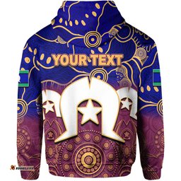 custom personalised lions australian football torres strait islanders mix aboriginal hoodie