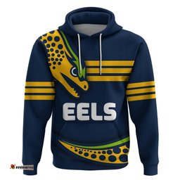 custom personalised eels rugby zip hoodie sport style