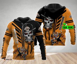 wests tigers nrl skull cap personalized custom 3d hoodie
