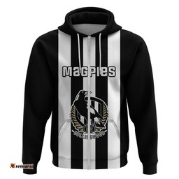 personalised collingwood football hoodie go magpies sporty style