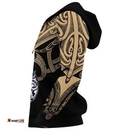 maori tattoo hoodie hei matau abalone gold