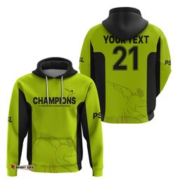 custom personalised lahore qalandars champions pakistan cricket hoodie