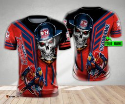 sydney roosters nrl skull cap personalized custom 3d hoodie