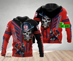 sydney roosters nrl skull cap personalized custom 3d hoodie