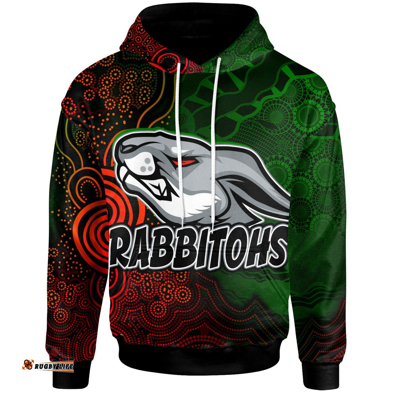 rabbitohs rugby hoodie customrabbitohs aboriginal hoodie