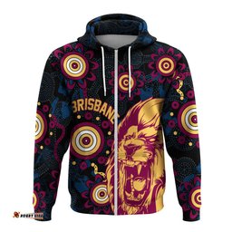 brisbane aboriginal hoodie roaring lions