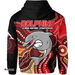 dolphins rugby hoodie aboriginal new history starts now
