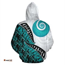 maori pounamu jade hoodie bk