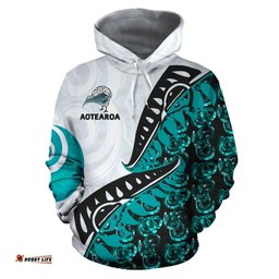 maori pounamu jade hoodie bk